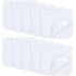 Comfy Cubs Muslin Burp Cloths Set, Large 100% Cotton Hand Washcloths for Babies, 10-Pack Extra Absorbent (White, 20" x