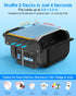 12 10 Rechargeable Automatic Card Shuffler Dual Modes (Auto & Semi-Auto), Deck Capacity with Leather Case & Waterproof