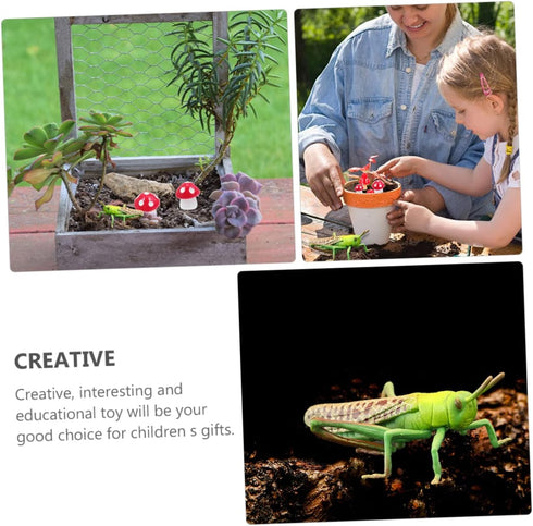 1pc Animal Model Christmas Ornaments, Educational Outdoor Playset Decor, Hanging Wall Decor Fake Grasshoppers Figurine