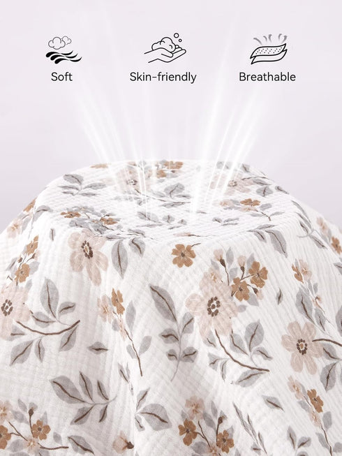 2 Pack, Pack Pack 38'' 26'' TILLYOU Muslin Mini Crib Sheets and Play Mattress Sheets Fitted for N Play, x Sheet