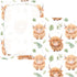 CZXW 52" 28" Cute Highland Calf Crib Sheets Fitted x Natural Cotton Soft & Breathable for Baby Crib Mattress
