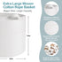 White Rope Storage Baskets, Extra Large 22" X 22" X 14" Cotton Basket for Organizing Baby Laundry
