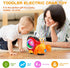 Electronic Luminous Crab Toy, Cute Crab Toys for Toddler Crawling Toy with Music and Light Interactive Sensory Toys
