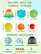 5 Pack 3-5 YOHOOLYO Stepping stone for kids, Non-Slip Child Balance Stones, Outdoor Indoor Play Toys, Rainbow Crab
