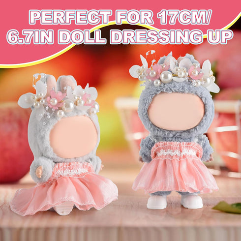GDLSYLGHY 4-7In Elegant Doll Clothing for Labubu Accessories, Premium Doll Outfits for Dolls, Optimal for Dolls