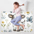 siphylline 52" 34" Cartoon Cute Cow White Extra Large Resuable Toddler Mattress Pads Water Resistant Baby Diaper