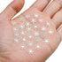 HOMICO 200 Pieces Mini Snowflakes for Craft Dollhouse Miniatures Transparent Tiny Snowflakes Tiny Christmas