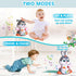MOONTOY Bunny Musical Toy for 1+ Year Old, Baby Crawling Toy with Light & Sound for 6-12 Months