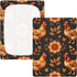 CZXW 52" 28" Rooster Hen Floral Design Crib Sheets Fitted x Natural Cotton Soft & Breathable for Baby Crib Mattress