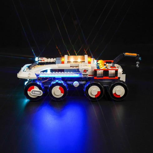 Upgraded LED Light Kit for Lego Command Rover and Crane Loader Building Set, Remote Control Version Compatible