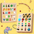 LED Busy Board, Wooden Sensory Toys for Toddler, Montessori Music Toy for Airplane, Educational Learning Toy