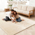 LevNubis 1.3" 47"47" Tummy Velvet Baby Play Mat for Floor, Thick Elasti-Foam Playpen Mat with Removable & Washable