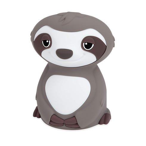 Nuby Sloth Baby Silicone Nightlight, Rechargeable Color Changing Touch Night Light for Kids Bedside