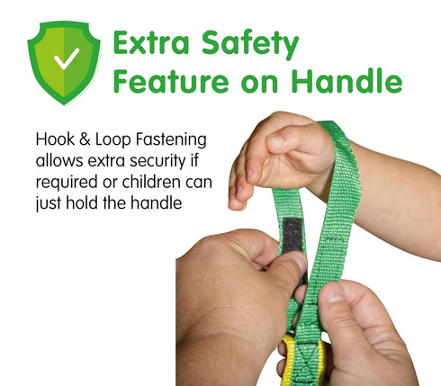 Grab & Go Children's Walking Rope for 6 Kids, Teacher Designed with Extra Safety Features & Learning Games Guide