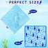 Baby Shark Blanket Security Soft Lovey Plush Snuggle Gift for Newborn Nursery Kids, Blue Minky Dot, 15 Inch