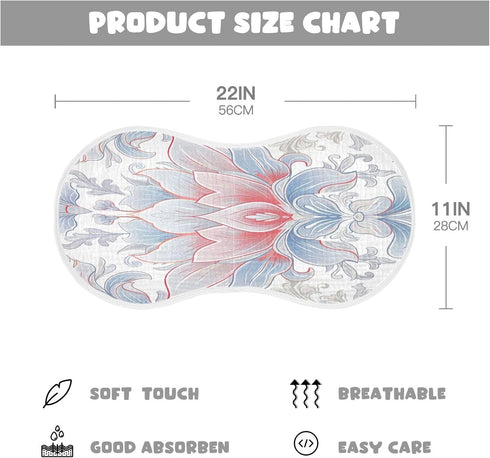 YETTASBIN Damask Muslin Baby Burp Cloth, Super Soft Absorbent Cotton Burp Rag Baby Bibs Feeding Cloth for Newborn Boys