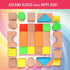 Large Wooden Building Blocks Set - Educational Preschool Learning Toys with Carrying Bag for Toddler Gifts 3+ Year Old