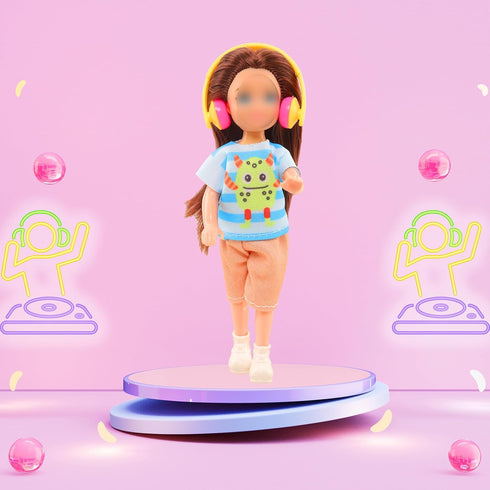 30 PCS Mini 6 Inch Doll Clothes and Accessories, 4 Tops, 4 Pants for Boy Dolls, 5 Dresses, 10 Outfits & Accessories