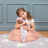 14-Inch 2+ LullaBaby Hooded Bath Towel in Pink Star Pattern Bath Toys & Pink Ducky Baby Doll Accessories Pretend Play