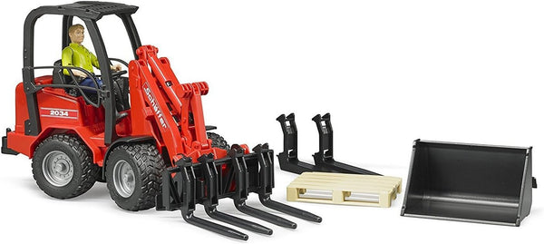 Bruder 02191 Schaeffer Compact Loader 2630 with Figure & Accessories Vehicle