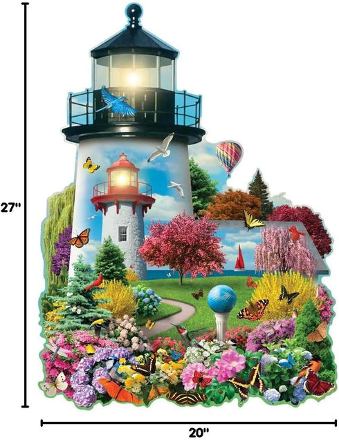 Bits and Pieces 750 Piece Jigsaw Puzzle for Adults, Lighthouse Garden by Artist Alan Giana, 20" x 27"