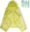 HECCEI Toddler Hooded Bath Towel Premium Soft Fleece Baby Bath Cape Green