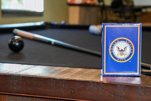 USN Navy Playing Cards with Dice, Navy Sailor Gift Set, American Made