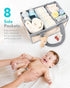 YOSING Diaper Caddy Organizer for Changing Table, Newborn Caddy for Car Travel, Nursery Storage and Car Organizer