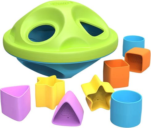 Green/Blue Green Toys Shape Sorter for 6 months +
