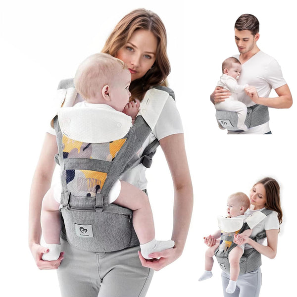 Baby Carrier, Bellababy Multifunction Baby Carrier Hip Seat (Ergonomic M Position) for