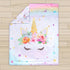 Sets Set 4 Set Toddler Bedding for Girls, Unicorn Toddler Crib Bedding Piece Pink Floral Toddler Comforter Includes