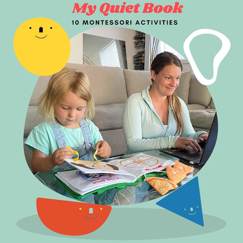 1-3 1 2 3 4 2-4 BAVY My Quiet Book - Toddler Plane Activities, Car Airplane Montessori Busy Board Book for Toddlers