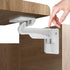 Pabesim 10 Pack Upgraded Invisible Baby Proofing Cabinet Latch Locks No Drilling or