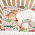 BOESI Crib Sheet, Unisex Crib Sheet, Soft and Comfortable for Standard Crib and Toddler Mattress, Christmas Tree