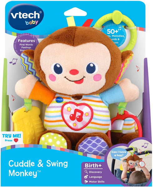 VTech Multicolor Cuddle and Swing Monkey Toy for Babies