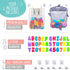 Comfylife Baby Bath Toy Organizer - Shark + 36 Bath Letters & Numbers + Extra Bath Toy Storage Net & 10 Strong Hooks