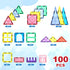 100 4-8, 3 4 5 6 7 8+ Mruikeny Pieces Magnetic Tiles for Kids Ages Glitter Magnetic Building Tiles Preschool Learning