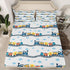 Set Set 1 Erosebridal Train Sheets Navy Locomotive Train Sheet Twin,Cartoon Steam Engine Bed Sheets for Kids Toddler
