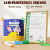 36 JUPITEARTH Colors Tempera Paint Sticks, Washable Rocket Paint Sticks for Kids, Non-Toxic and Quick Drying