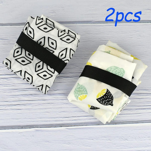 yuntop 2Pcs Waterproof Reusable Wet & Dry Bag for Baby Cloth Diaper Gym Clothes Travel Bags Washable Beach Pool