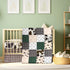 Hahafelt 3 Set Set Piece Patchwork Western Crib Bedding for Boys Girls Cow Cactus Print Baby Bedding Barnyard Western