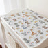 Jungle Safari Animals Changing Pad Covers, 32''x16'' Zoo Leopard Elephant Giraffe Zebra Hippo Monkey for Boy Girl
