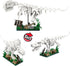 AibangBuildzy 3 in 1 Dinosaur Skeleton Building Blocks, 447PCS T REX, Triceratops &