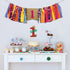 Mexican Fiesta 1st Birthday Party Decor, Highchair Banner, Glitter Cake Topper & Hair Bow for First Birthday