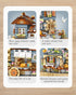 Music Box Building Blocks Set: Japanese Street View Windmill House Creative Model for Adults