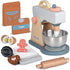 medoga Play Kitchen Accessories Wooden Mixer Set Pretend Play Food Sets for Kids