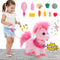 Ylpaprm Pink Walking Pony Set Interactive Talking Singing Dancing Horse Walk Along with