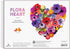 Flora Heart 750 Piece Shaped Puzzle from Galison – Vivid and Bright Featuring Julie Seabrook Ream's Work