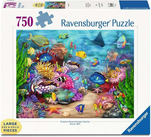 Ravensburger Tropical Reef Life | 750 Piece Large Format Jigsaw Puzzle |