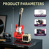 Set (500+ Electric Guitar Music Interactive Building for Music Lovers, Bluetooth Connectivity & Reverb Amplifier